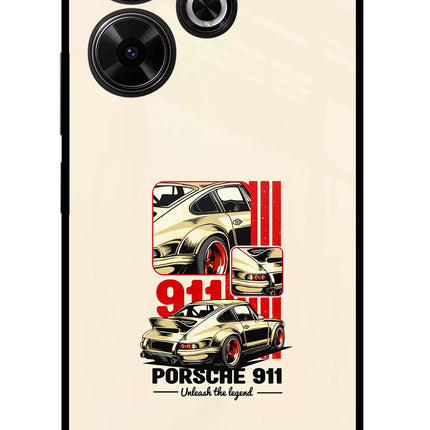 Classic Porsche 911 Redmi 13 5G Glass Case