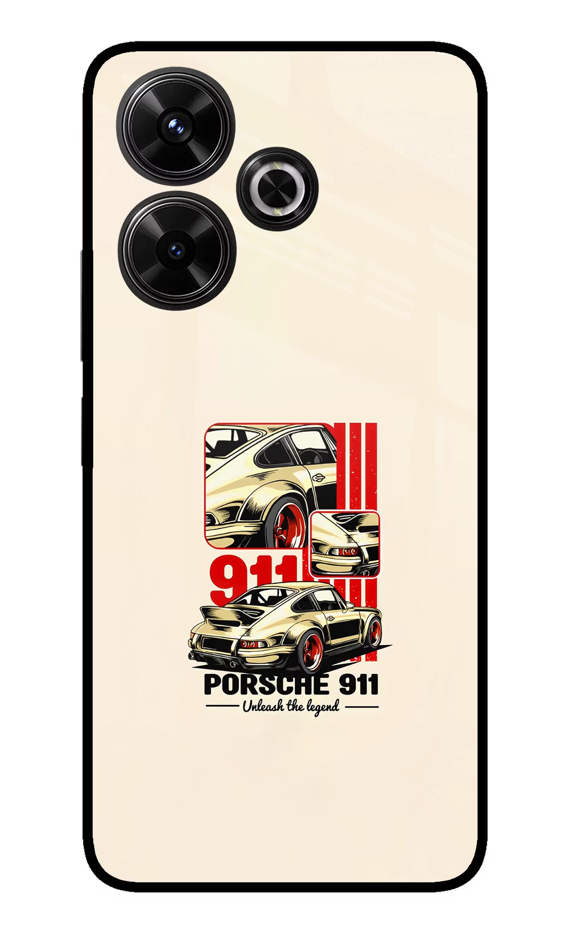 Classic Porsche 911 Redmi 13 5G Glass Case