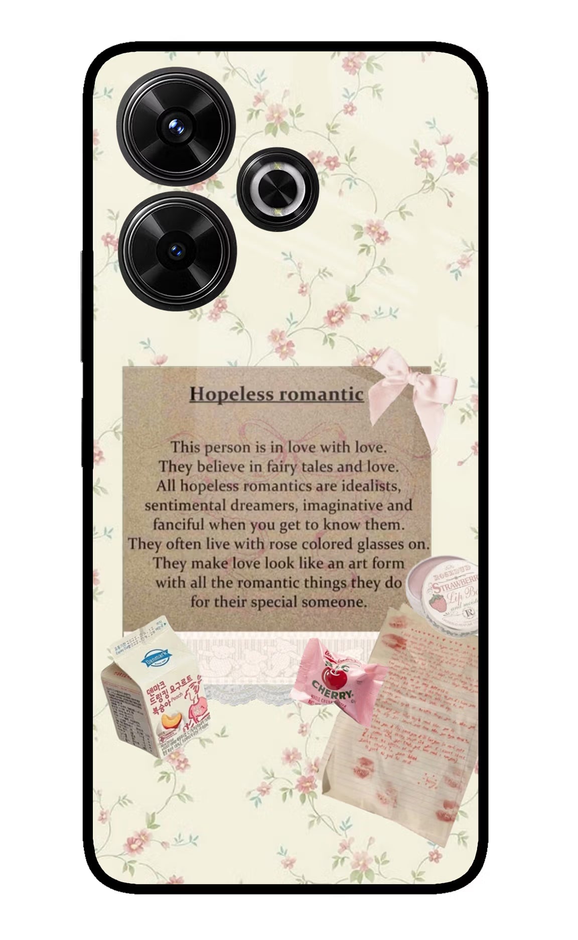 Hopeless Romantic Redmi 13 5G Glass Case
