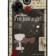 I am just a girl Redmi 13 5G Glass Case