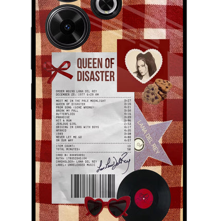 Queen of Disaster Redmi 13 5G Glass Case