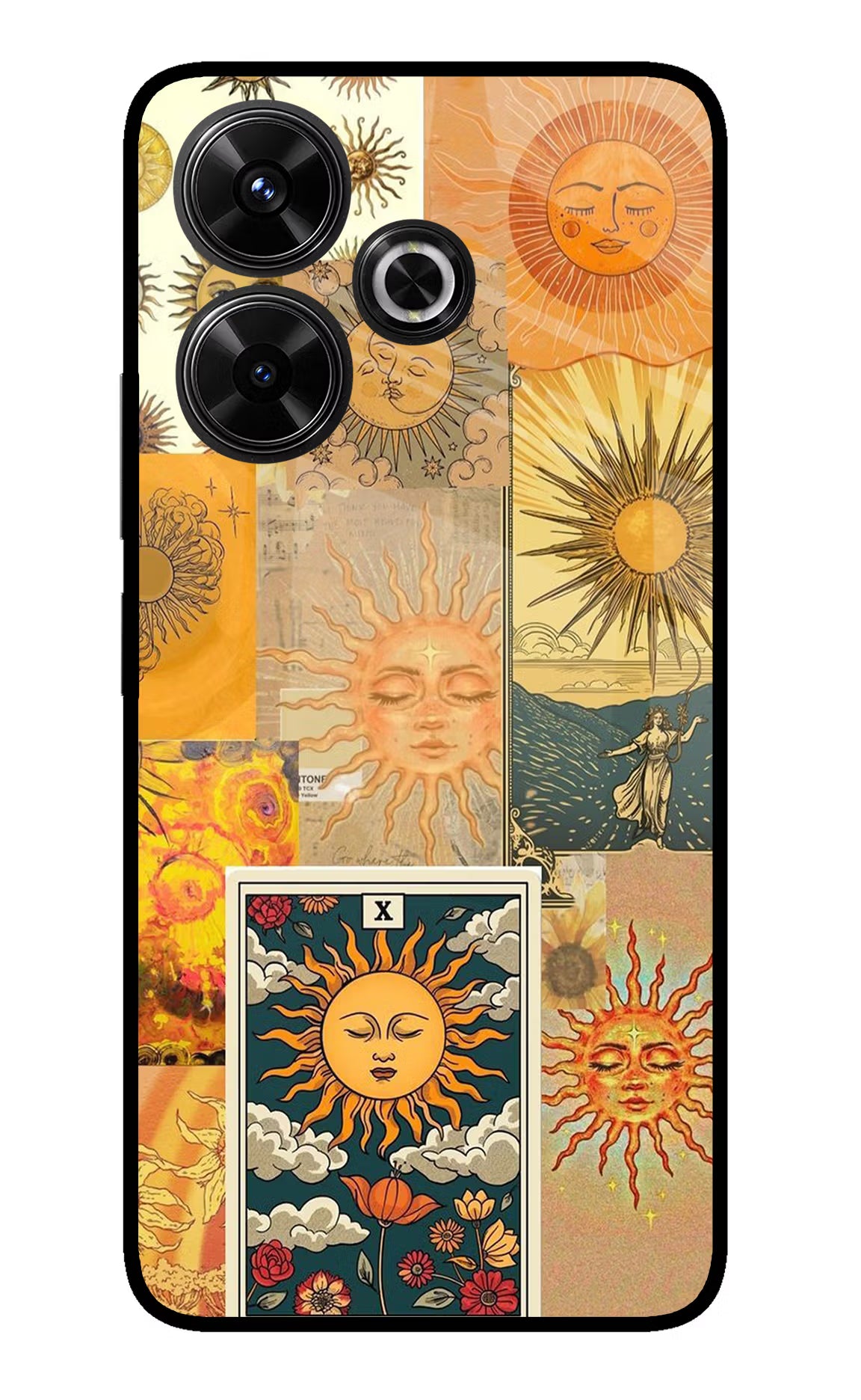 Sun Redmi 13 5G Glass Case Back Cover by Casekaro