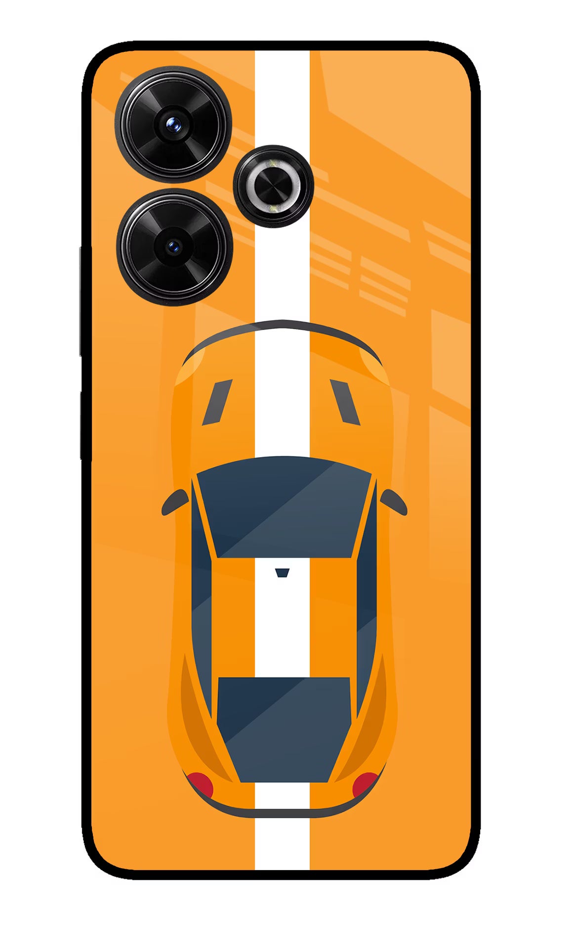 Highway Pursuit Redmi 13 5G Glass Case Back Cover by Casekaro