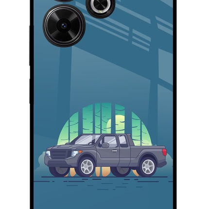 Retro Garage Vibe Redmi 13 5G Glass Case