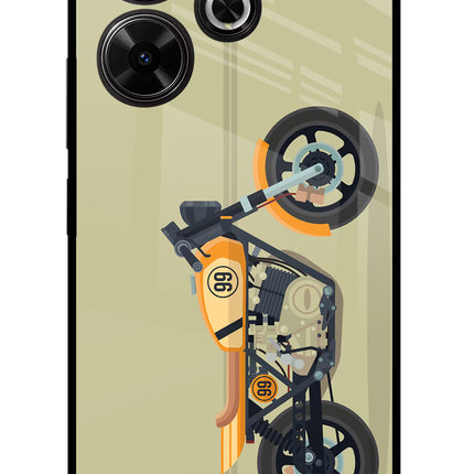 Vertical Speedster Redmi 13 5G Glass Case