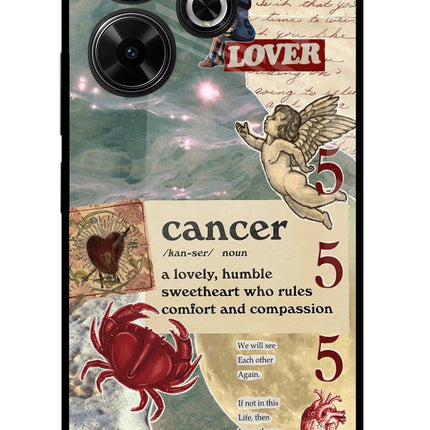Cancer Zodiac Redmi 13 5G Glass Case