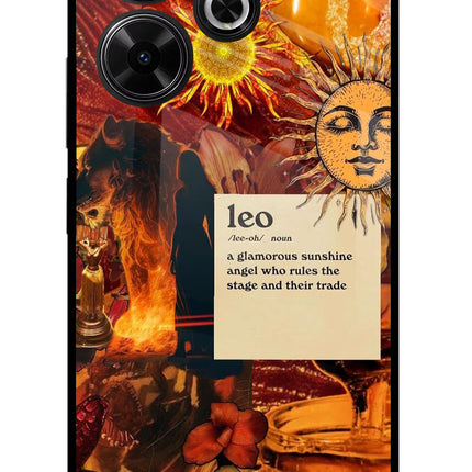 Leo Zodiac Redmi 13 5G Glass Case