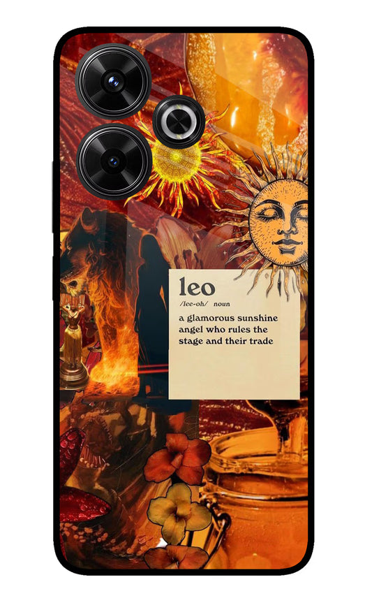 Leo Zodiac Redmi 13 5G Glass Case