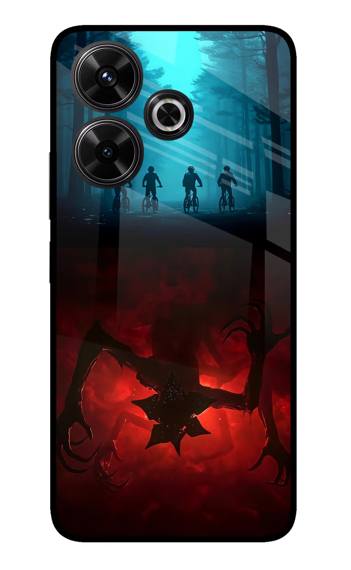 Ordinary Things Downside Up Redmi 13 5G Glass Case Back Cover by Casekaro