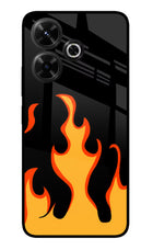 Fired Up – Black Redmi 13 5G Glass Case