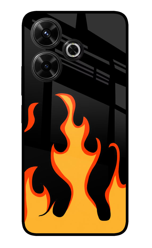 Fired Up – Black Redmi 13 5G Glass Case
