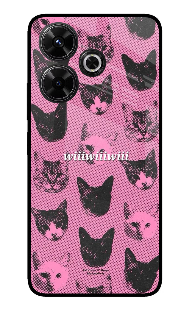 Pink Cats Redmi 13 5G Glass Case