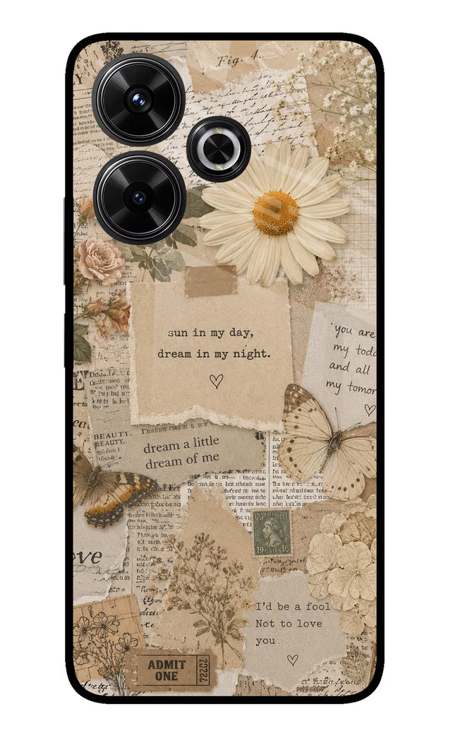 Vintage case Redmi 13 5G Glass Case