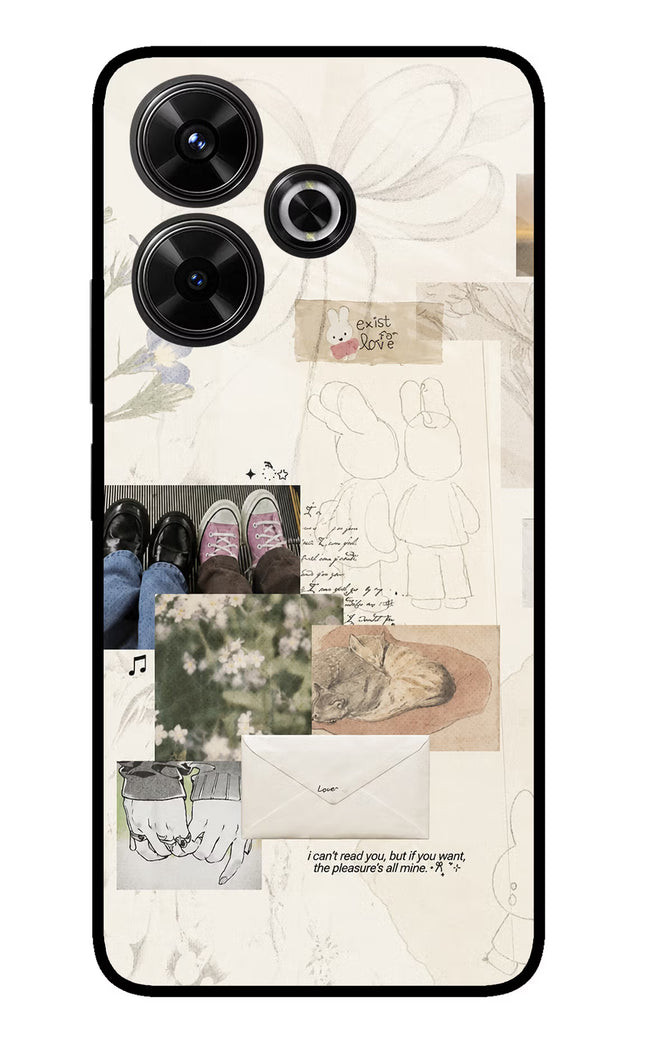 Soft Aesthetic Redmi 13 5G Glass Case