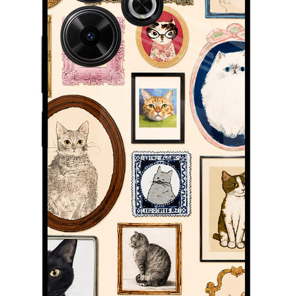 Mirror Cats Redmi 13 5G Glass Case