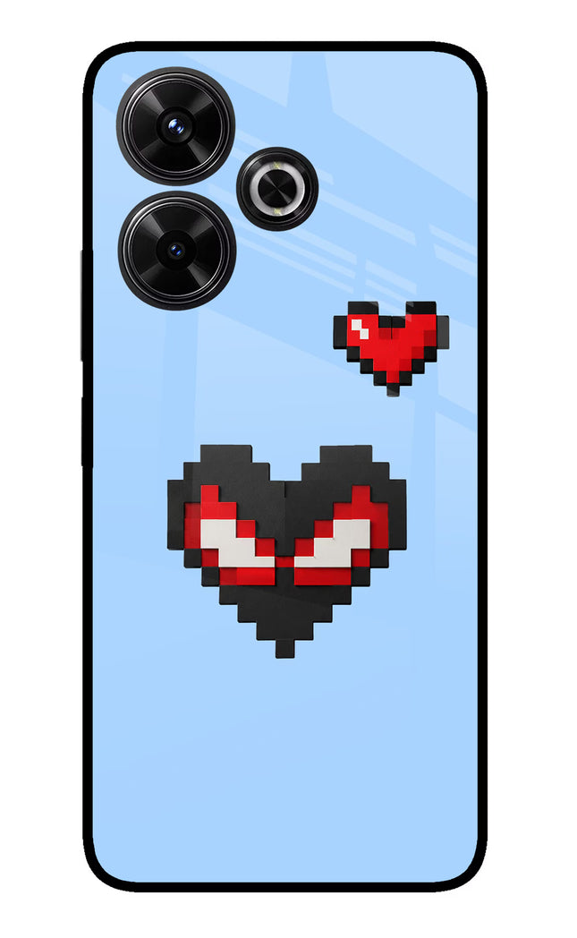 Peter Heart Redmi 13 5G Glass Case