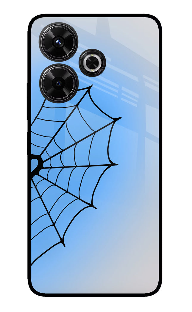 Blue Web Redmi 13 5G Glass Case
