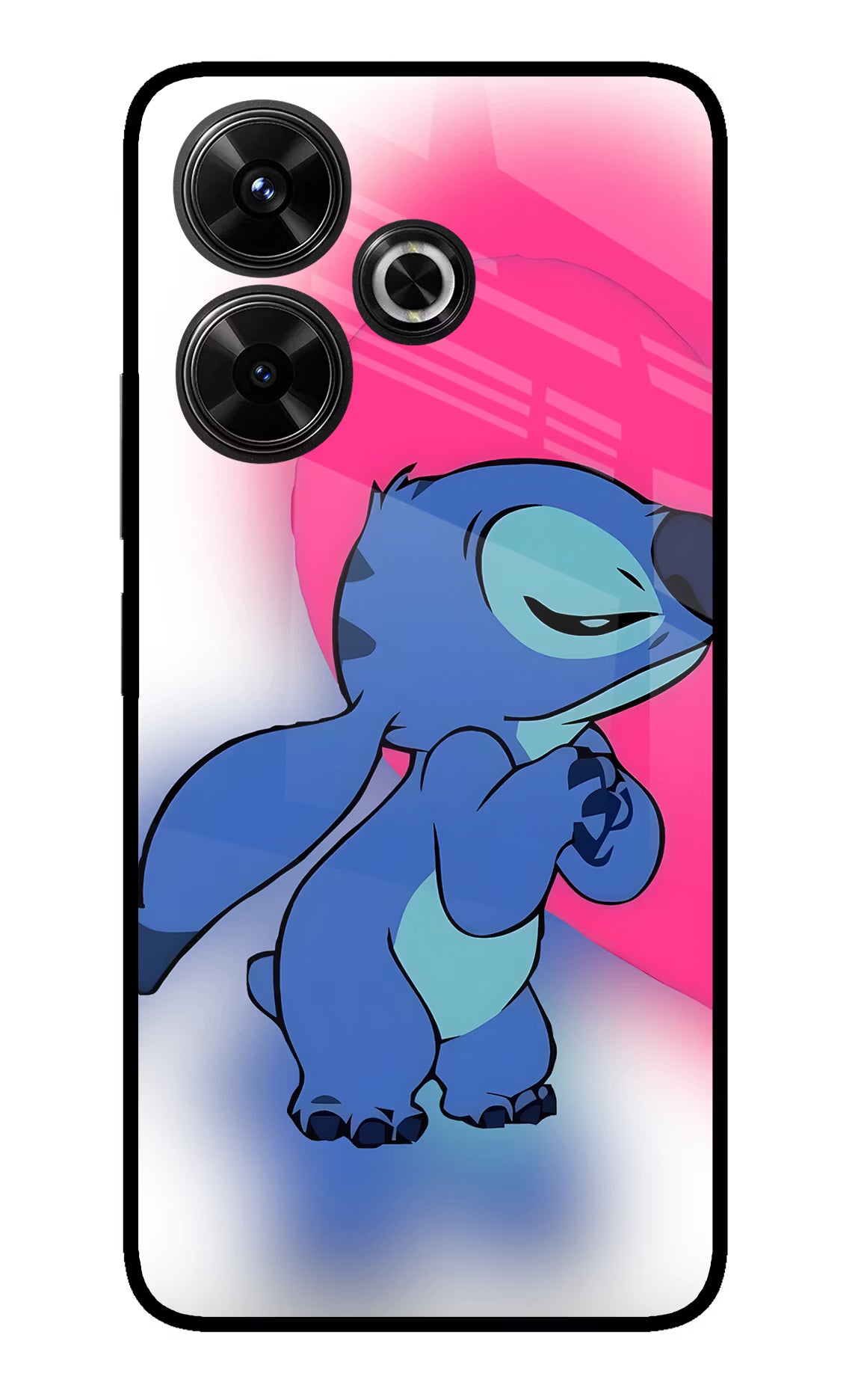 Stitch Hug Redmi 13 5G Glass Case