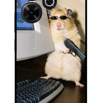 Hacker Hamster Redmi 13 5G Glass Case