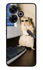 Hacker Hamster Redmi 13 5G Glass Case