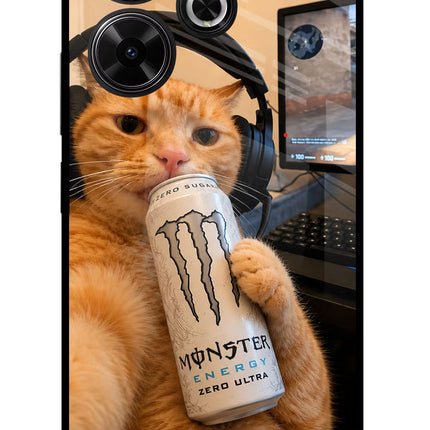 Gamer Cat Energy Redmi 13 5G Glass Case