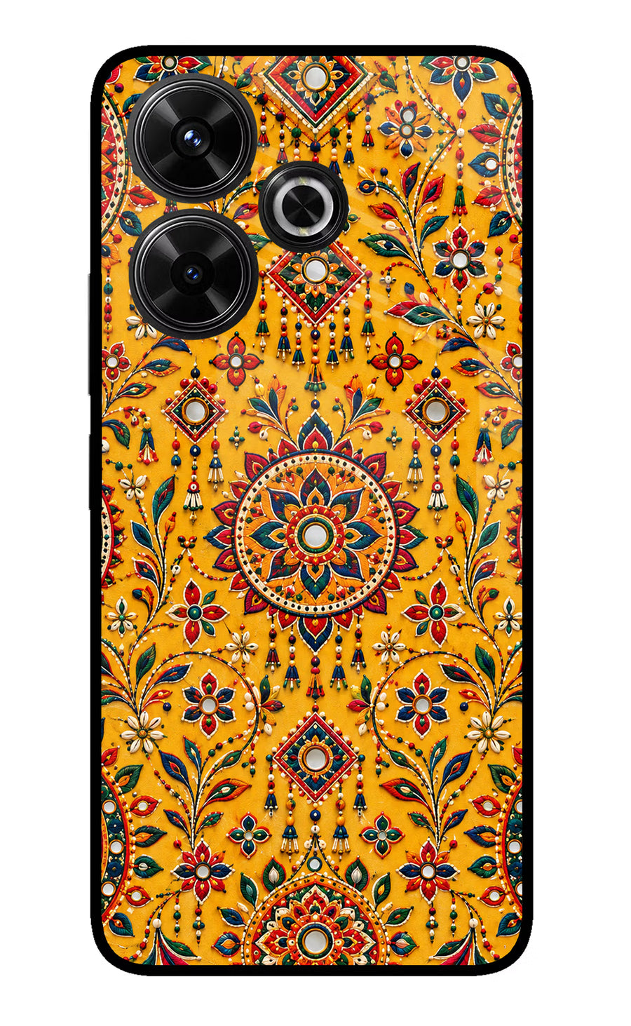 Sunlit Aura Redmi 13 5G Back Cover, Glass case