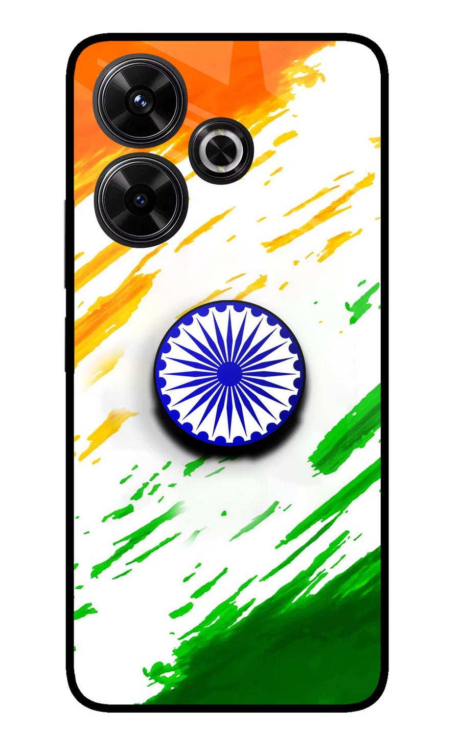 Indian Flag Ashoka Chakra Redmi 13 5G Pop Case, Glass case
