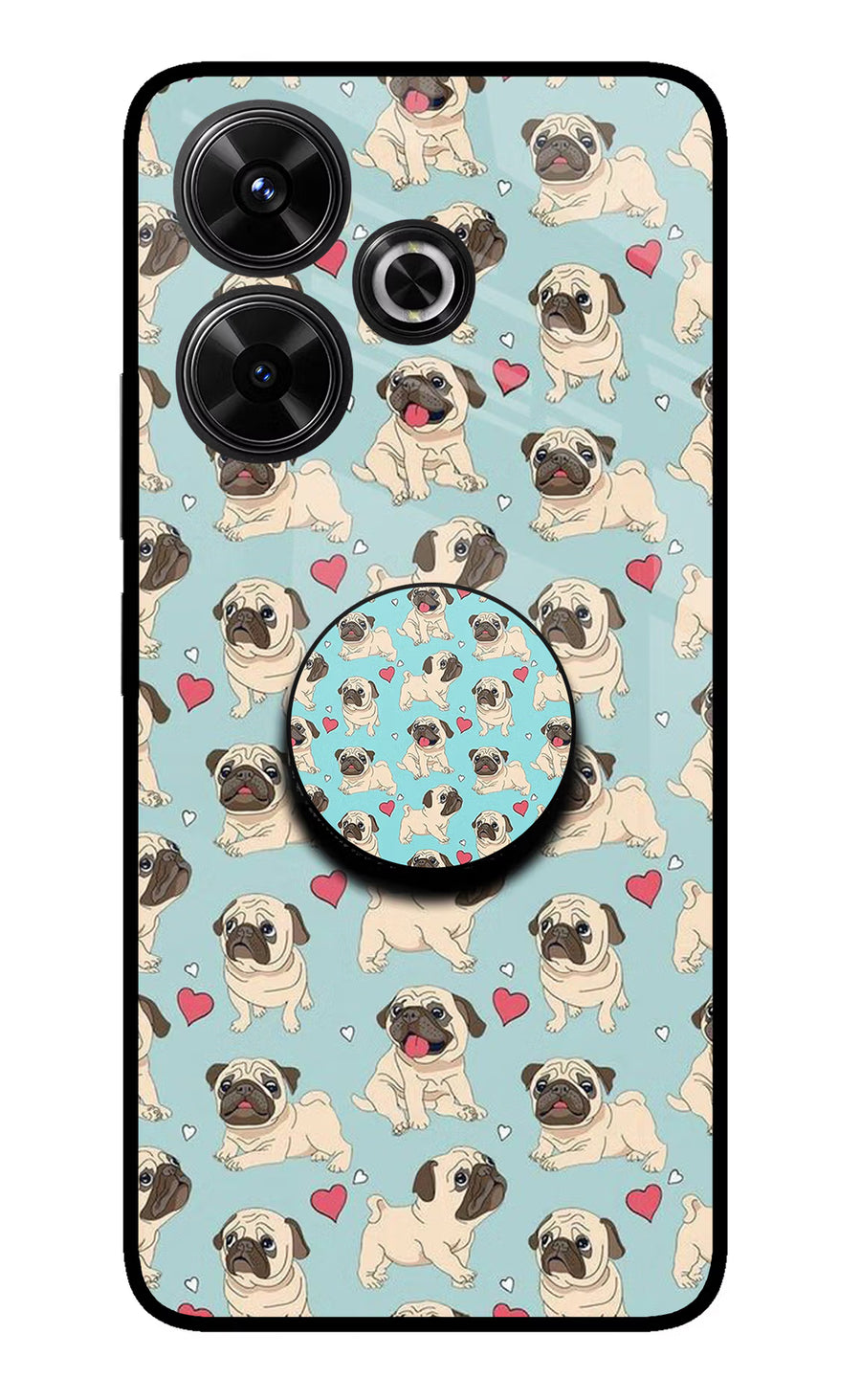Pug Dog Redmi 13 5G Pop Case, Glass case