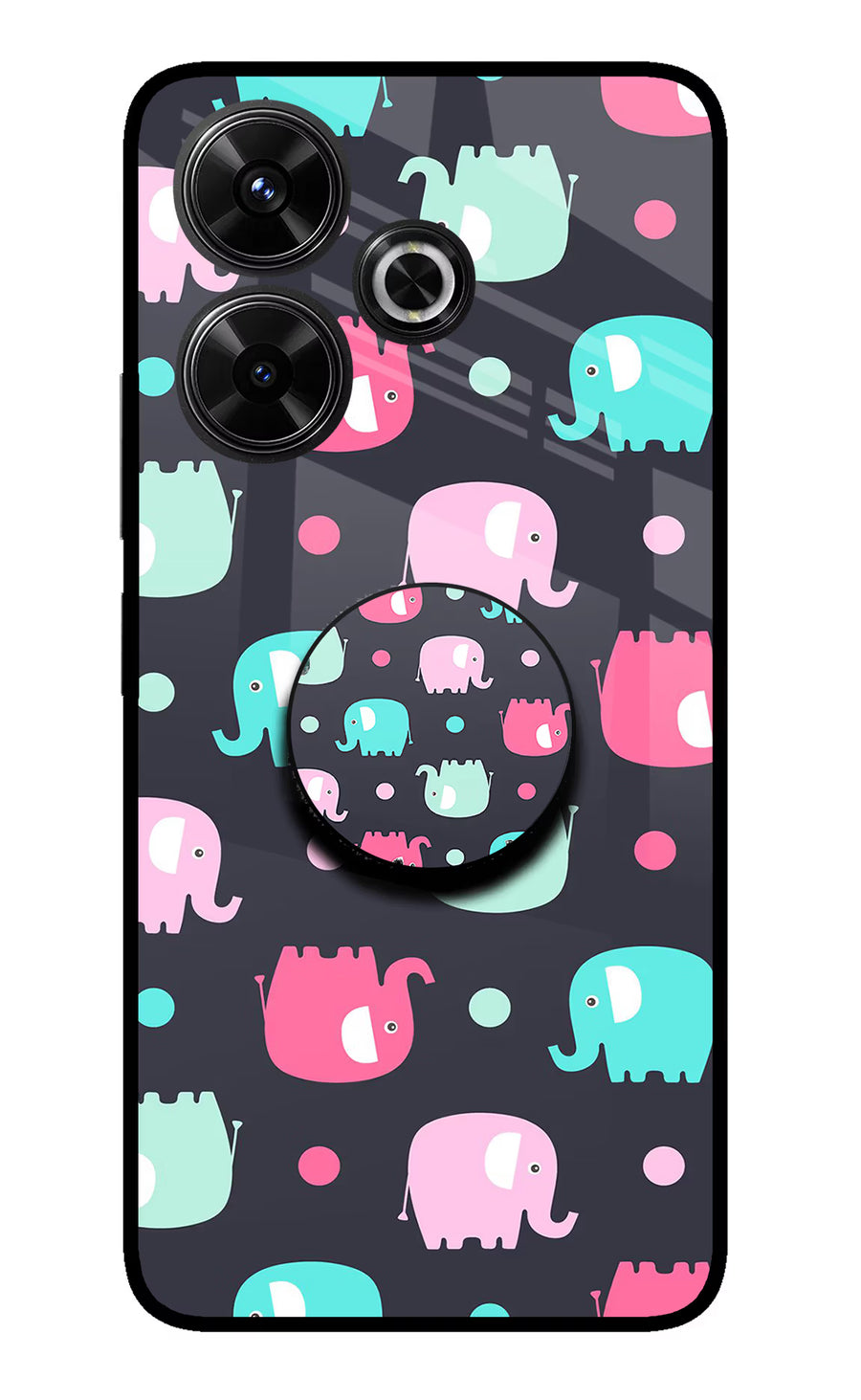Baby Elephants Redmi 13 5G Pop Case, Glass case