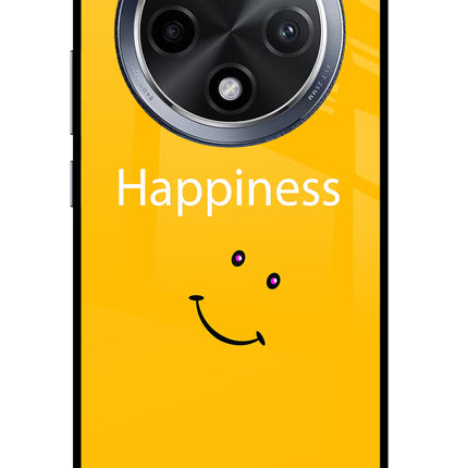 Happiness With Smiley Oppo F27 Pro Glass Case