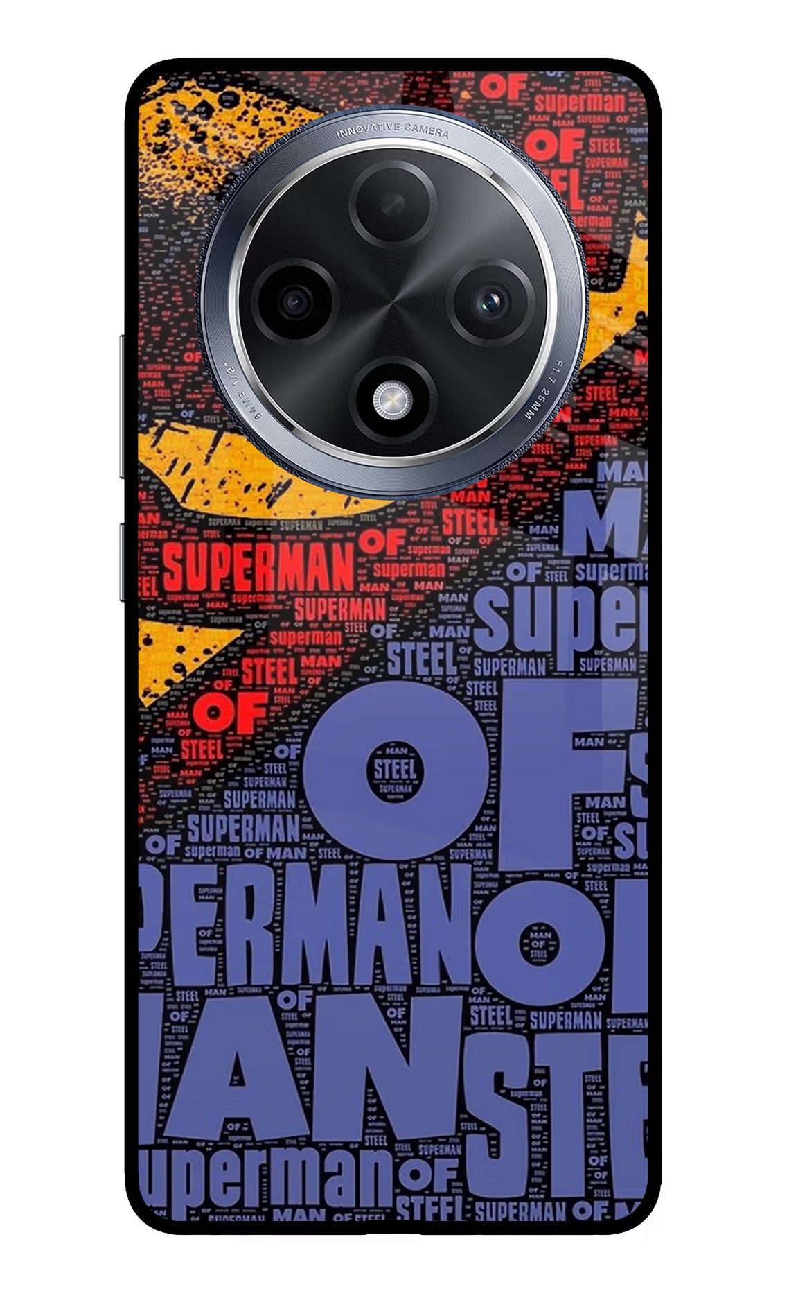 Superman Oppo F27 Pro Glass Case Back Cover by Casekaro