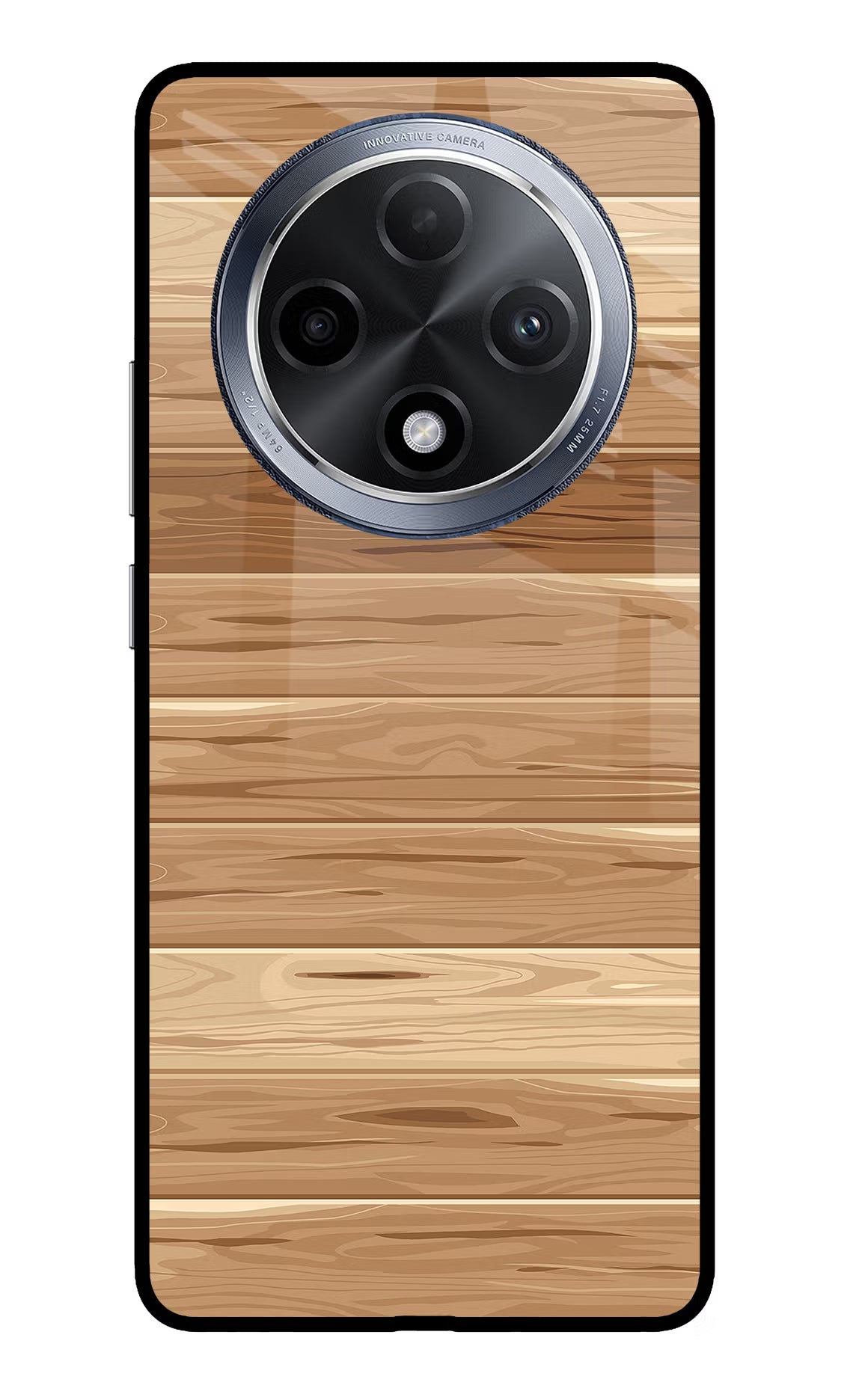 Wooden Vector Oppo F27 Pro Glass Case