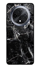 Black Marble Texture Oppo F27 Pro Glass Case