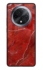 Red Marble Design Oppo F27 Pro Glass Case