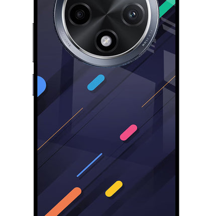 Abstract Design Oppo F27 Pro Glass Case