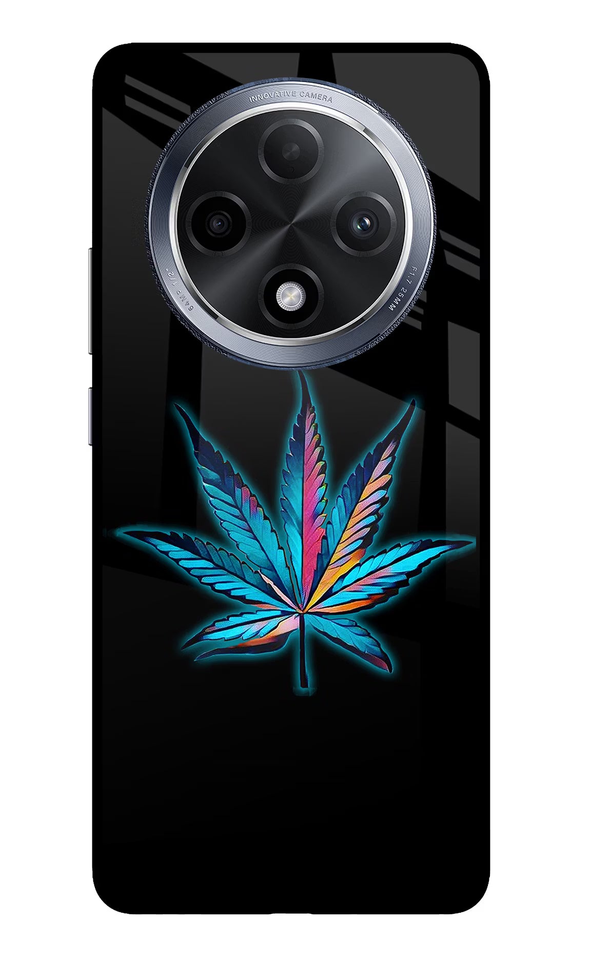 Weed Oppo F27 Pro Glass Case Back Cover by Casekaro