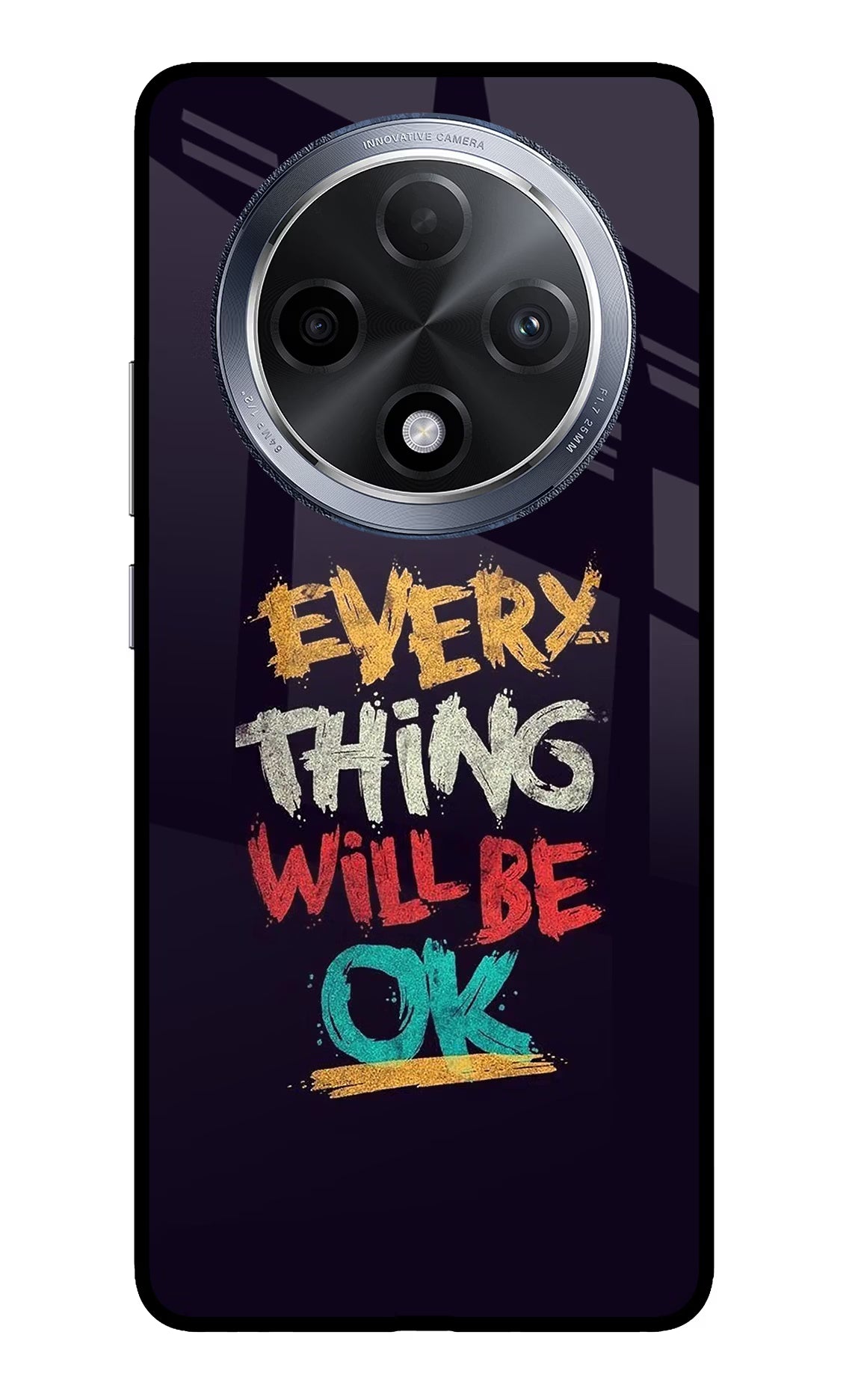Everything Will Be Ok Oppo F27 Pro Glass Case Back Cover by Casekaro