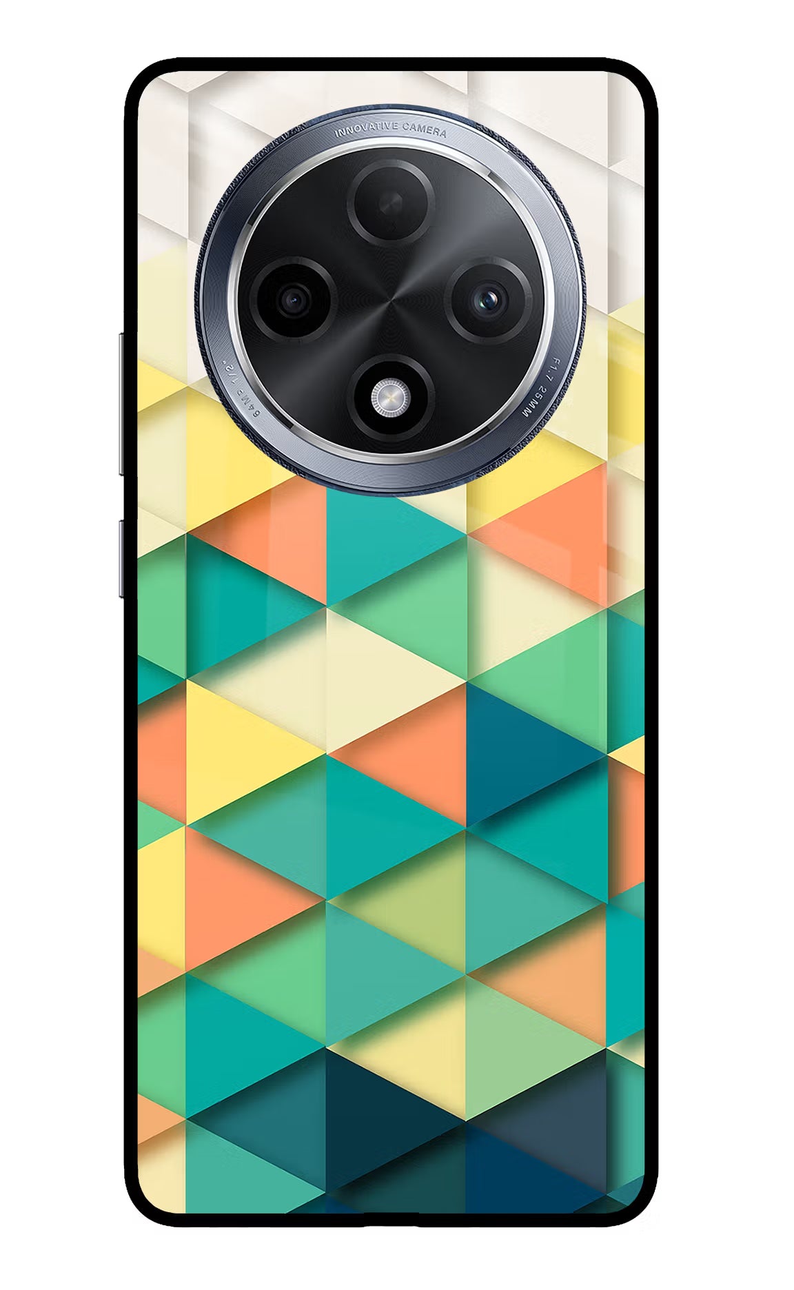 Abstract Oppo F27 Pro Glass Case Back Cover by Casekaro