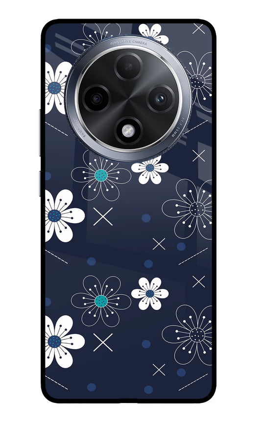 Flowers Oppo F27 Pro Glass Case