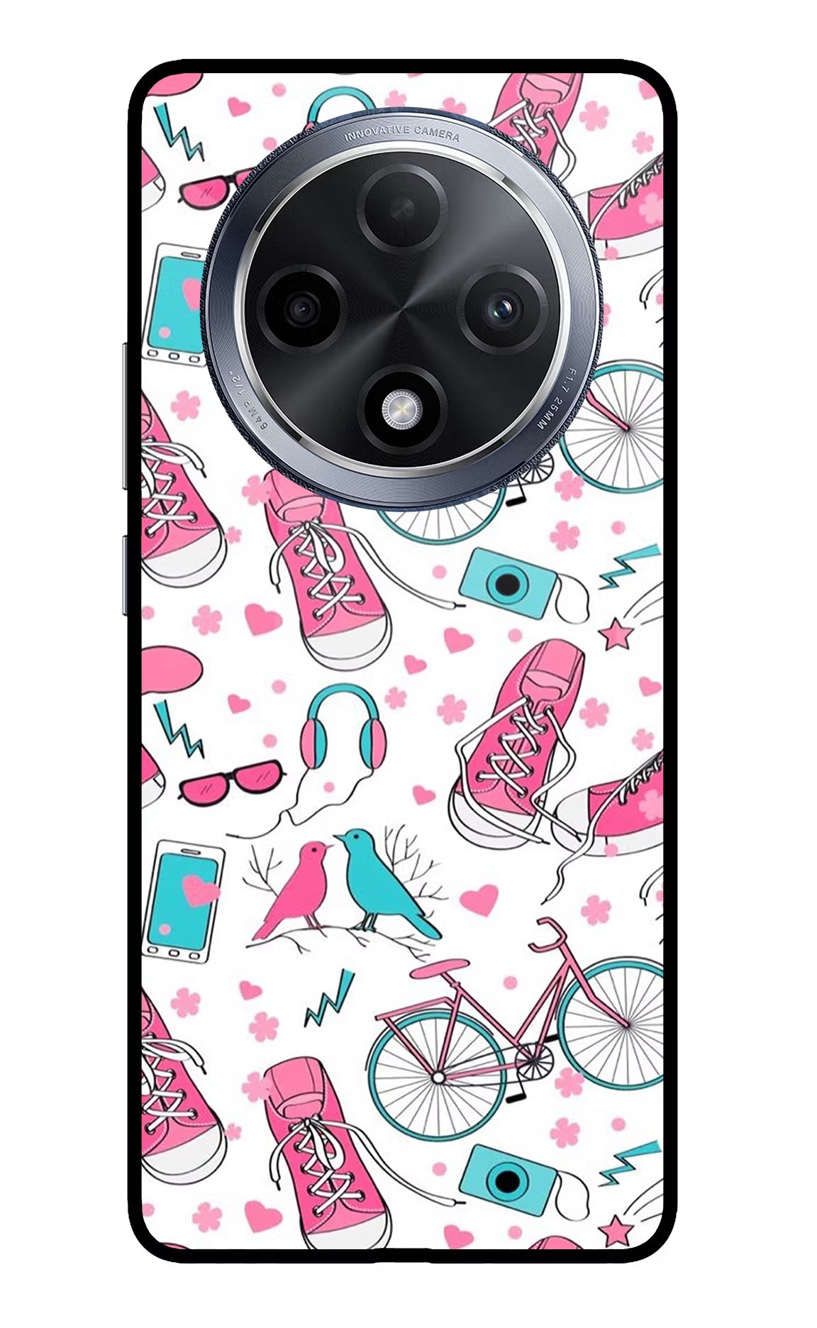 Artwork Oppo F27 Pro Glass Case Back Cover by Casekaro