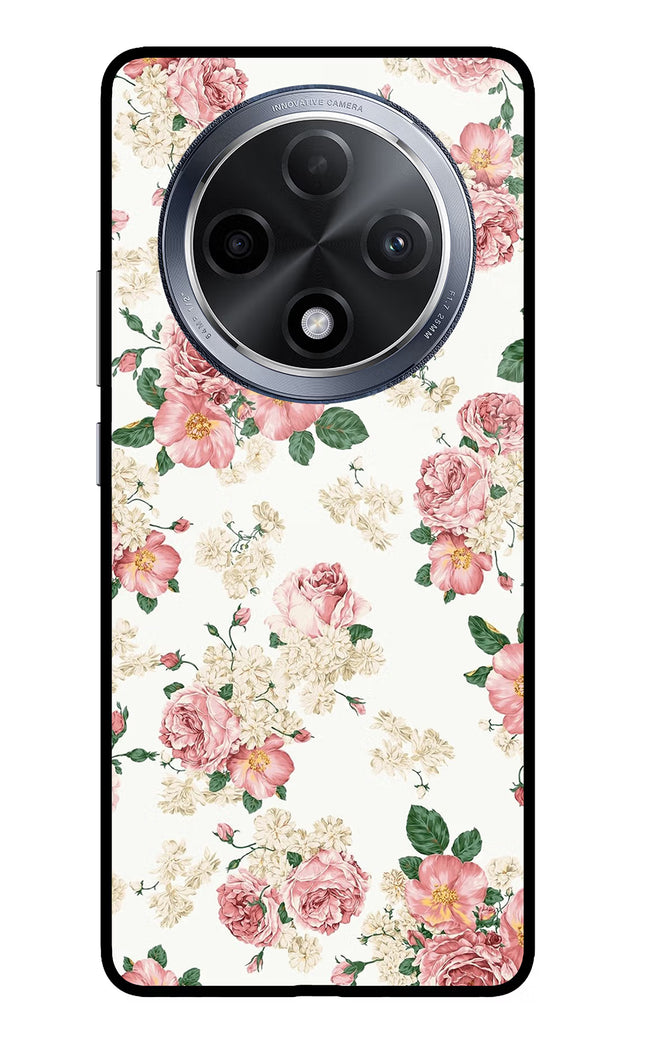 Flowers Oppo F27 Pro Glass Case