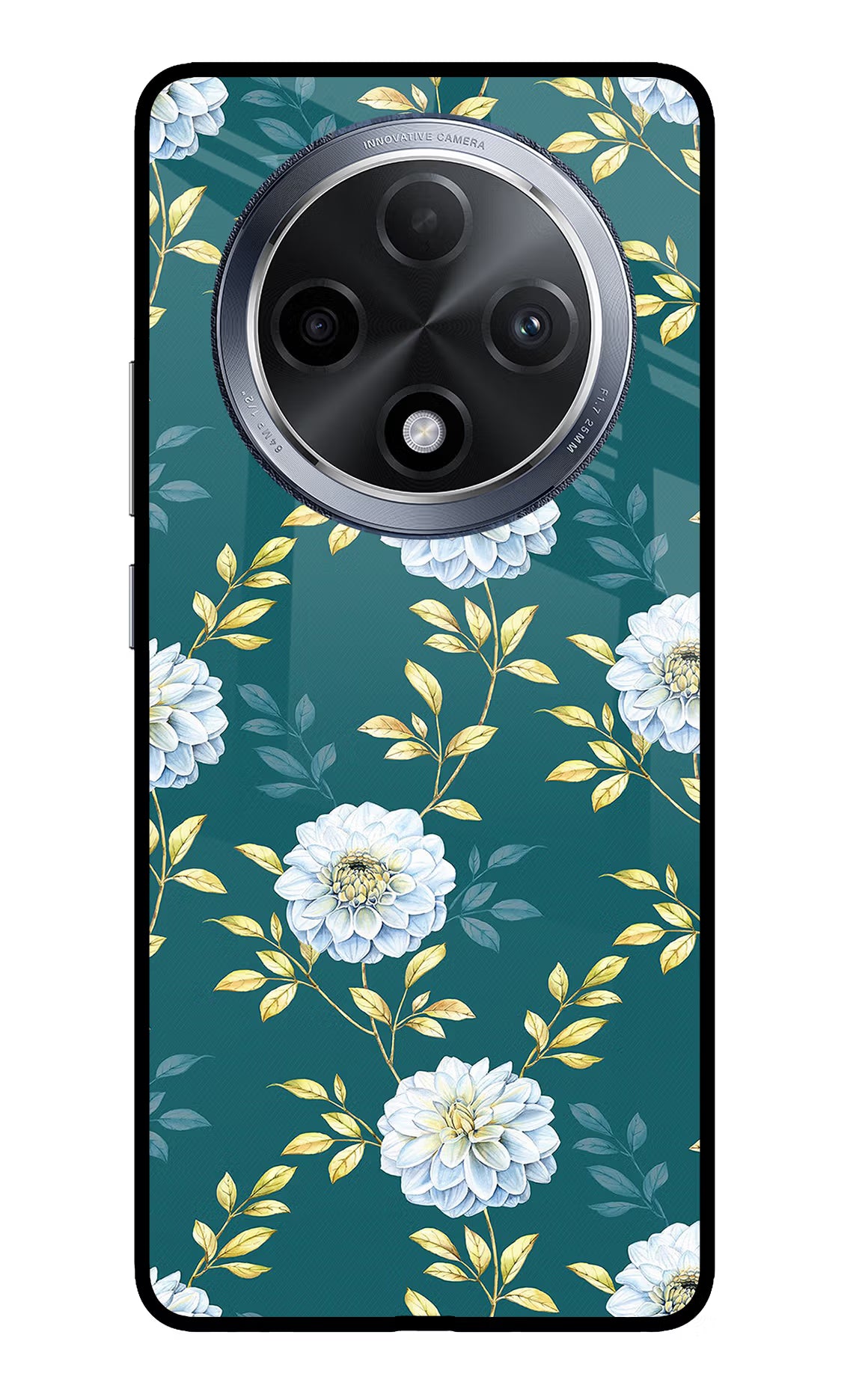 Flowers Oppo F27 Pro Glass Case