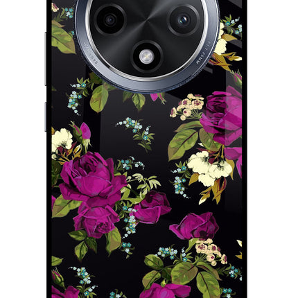 Flowers Oppo F27 Pro Glass Case