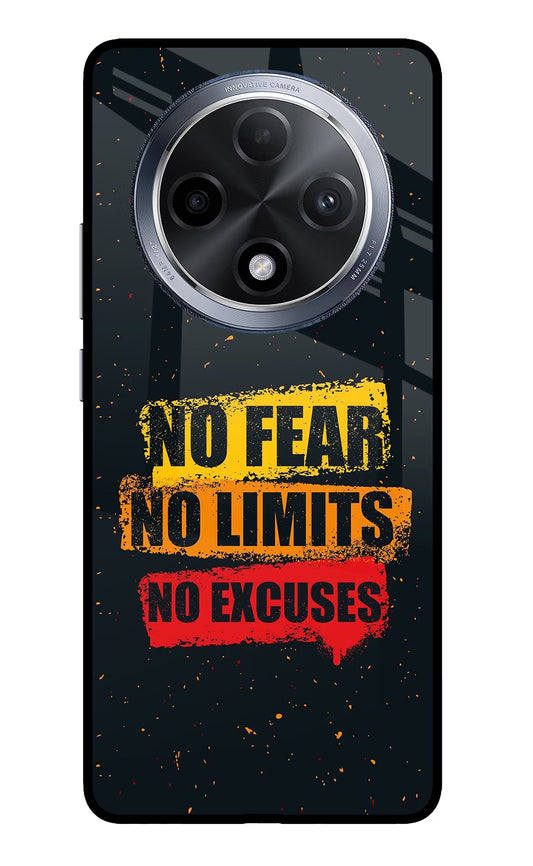 No Fear No Limits No Excuse Oppo F27 Pro Glass Case