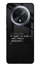 Life Motto Code Oppo F27 Pro Glass Case Back Cover by Casekaro