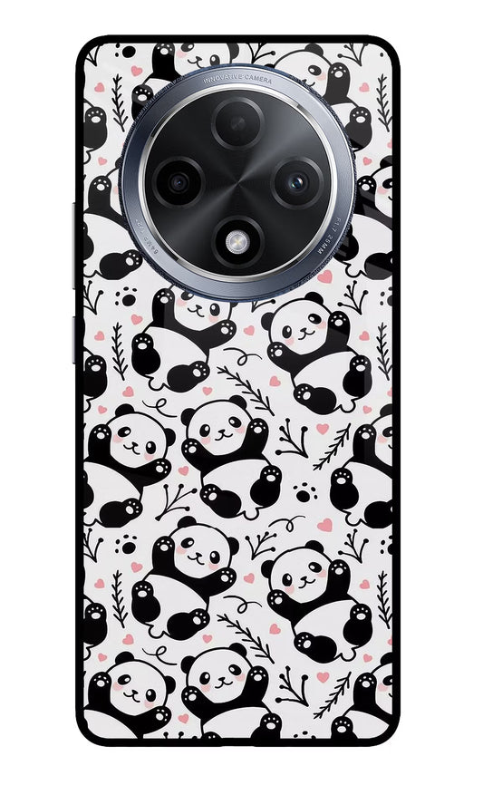 Cute Panda Oppo F27 Pro Glass Case