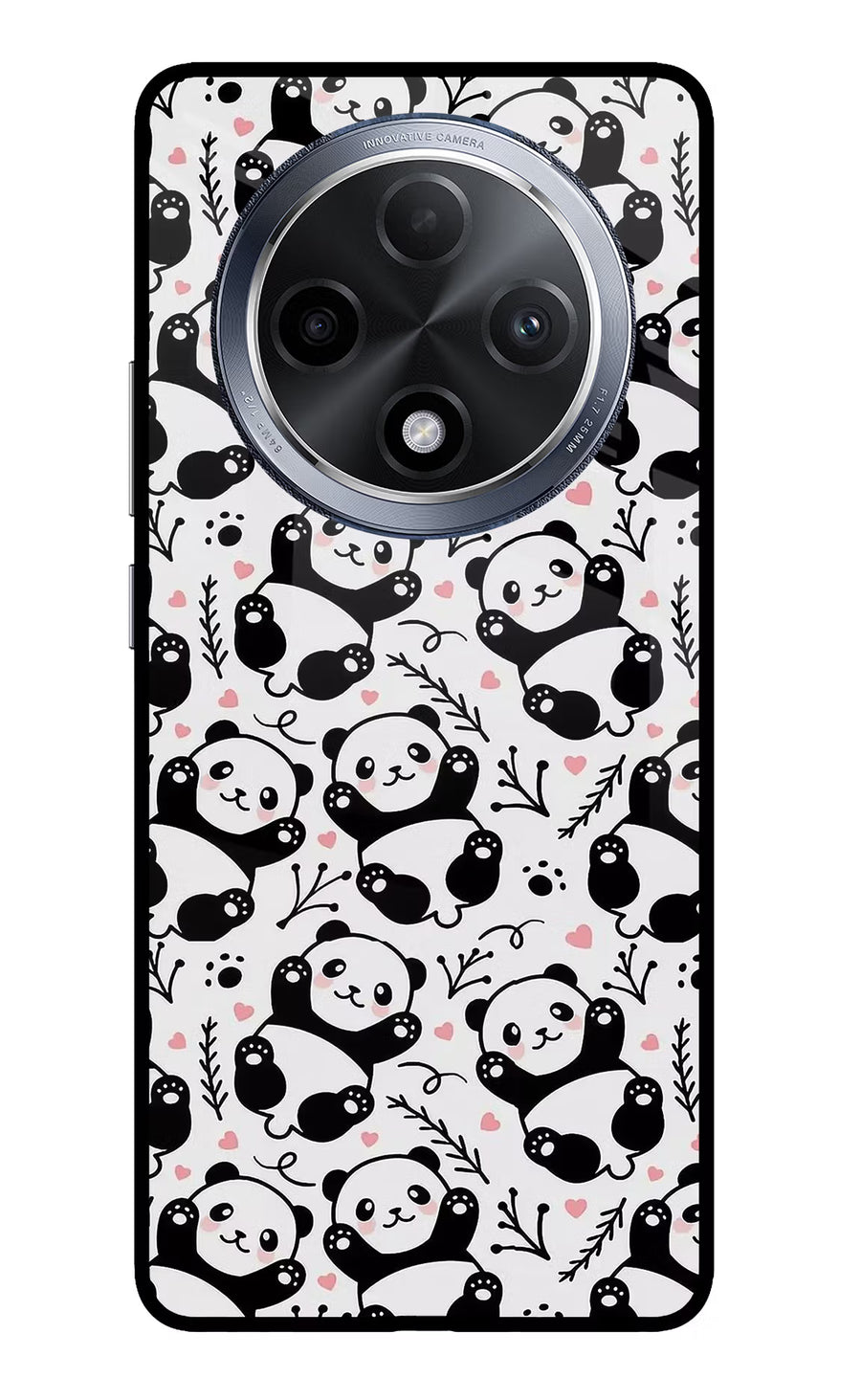 Cute Panda Oppo F27 Pro Back Cover, Glass case