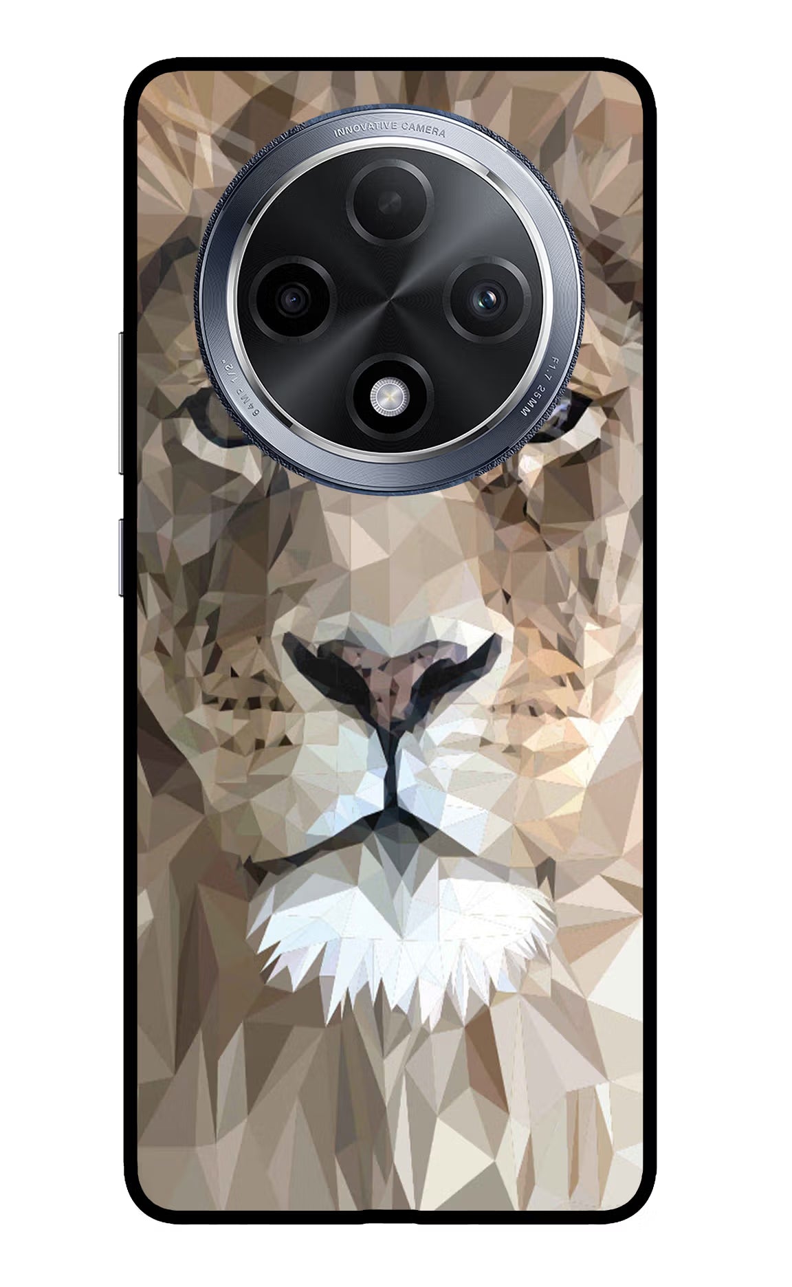 Lion Art Oppo F27 Pro Glass Case Back Cover by Casekaro