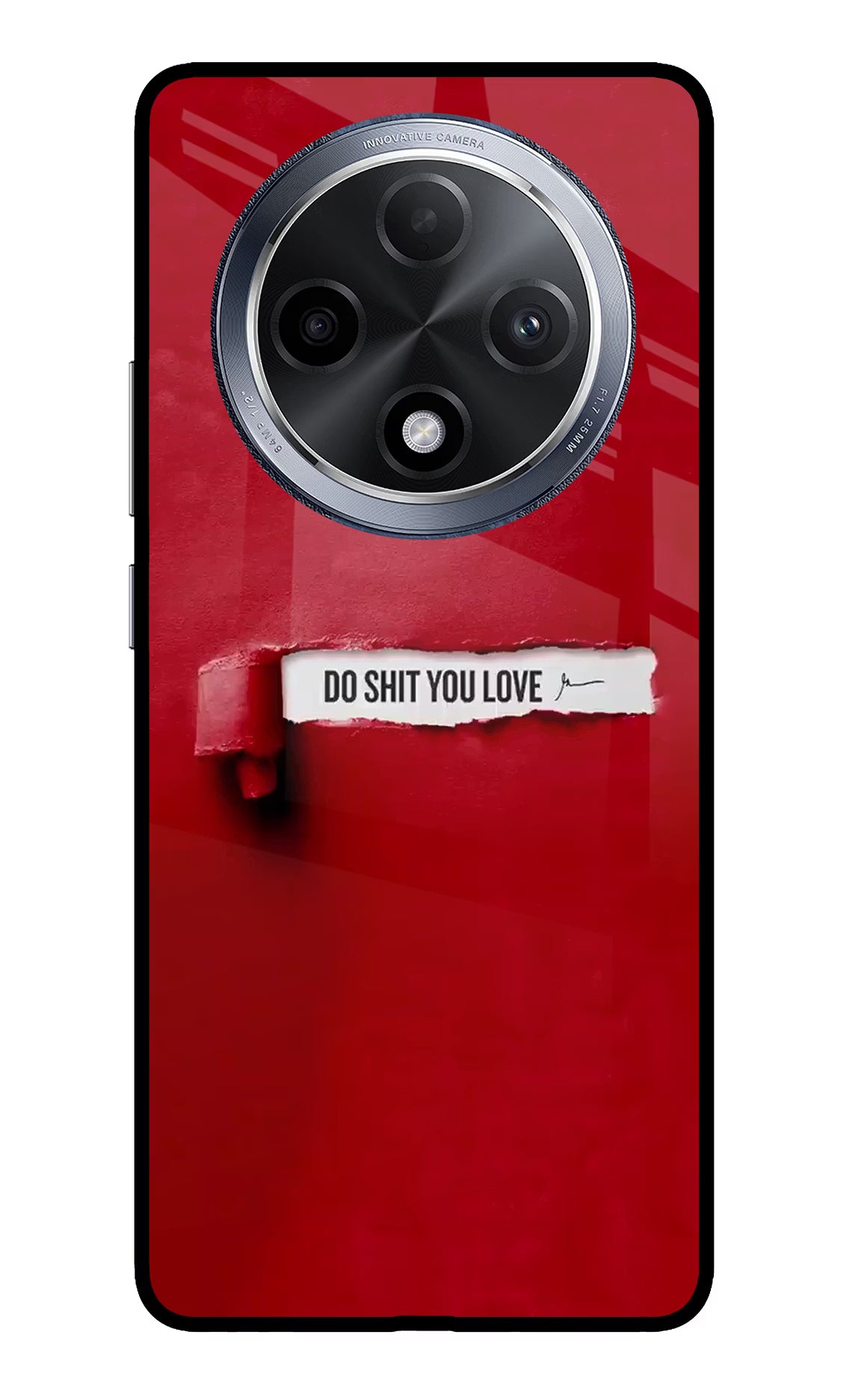 Do Shit You Love Oppo F27 Pro Glass Case Back Cover by Casekaro