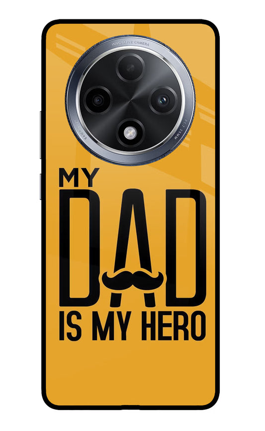 My Dad Is My Hero Oppo F27 Pro Glass Case